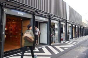 Puma Shipping Container conversion experiential pop-up event