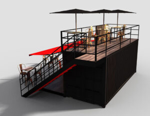 Creative Spaces Shipping Container Conversion Specialists Events Mock-up Design